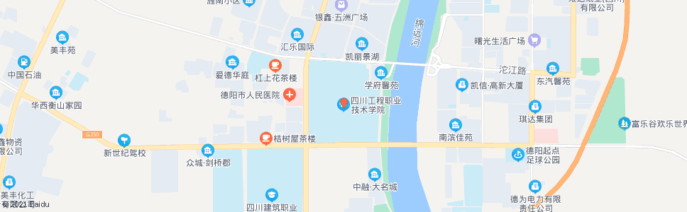 德阳工程学院南_公交站地图_德阳公交_妙搜公交查询2024