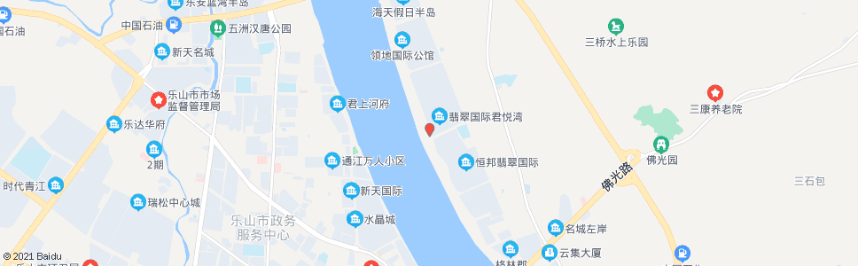 乐山翡翠实验学校_公交站地图_乐山公交_妙搜公交查询2024