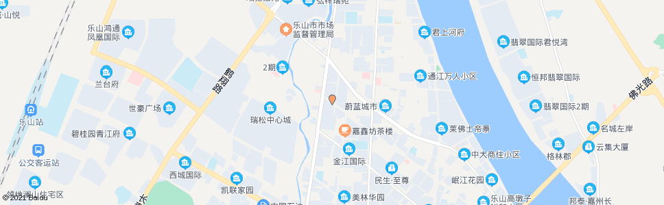 乐山嘉祥路西段_公交站地图_乐山公交_妙搜公交查询2024