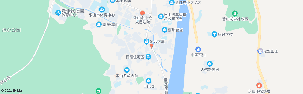 乐山石雁儿_公交站地图_乐山公交_妙搜公交查询2024