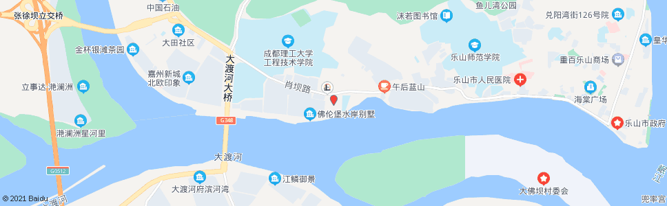 乐山肖坝旅游车站_公交站地图_乐山公交_妙搜公交查询2024