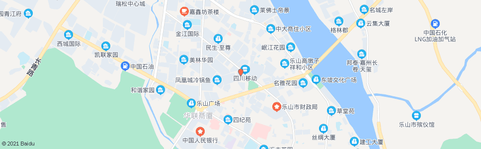 乐山市电信大楼_公交站地图_乐山公交_妙搜公交查询2024