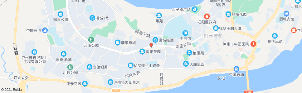 泸州酒城大道一段_公交站地图_泸州公交_妙搜公交查询2024