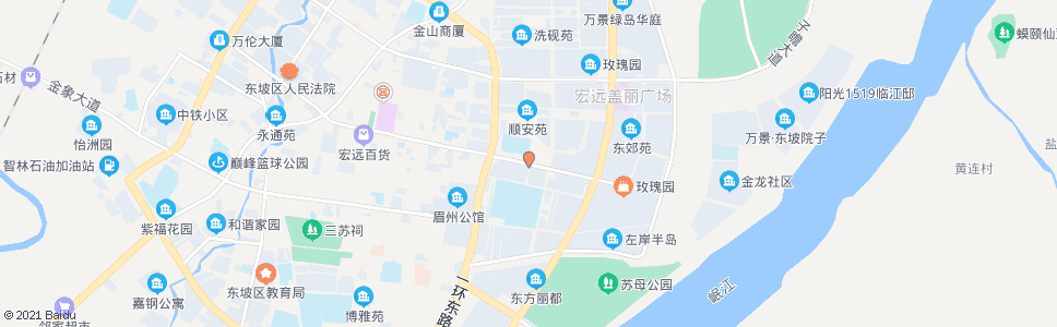 眉山环湖路东延段(眉山一中)_公交站地图_眉山公交_妙搜公交查询2024