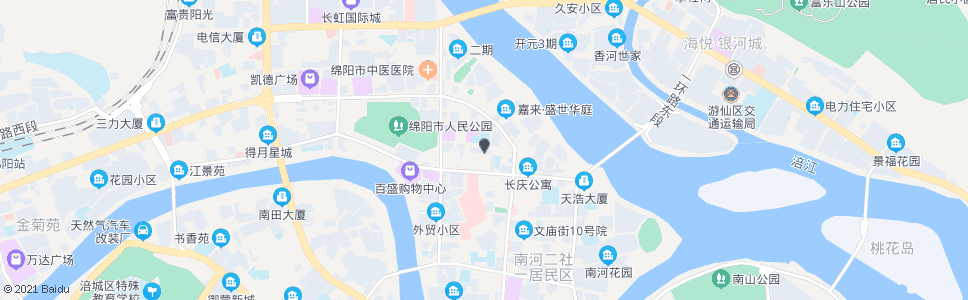 绵阳步行街_公交站地图_绵阳公交_妙搜公交查询2024