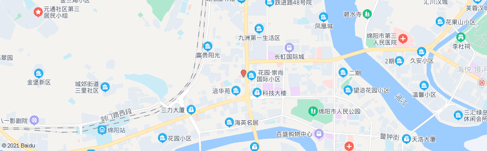 绵阳市肿瘤医院(二医院)_公交站地图_绵阳公交_妙搜公交查询2024