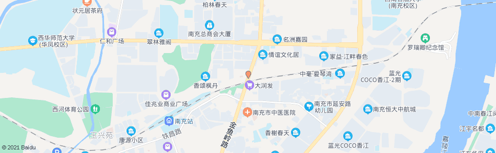 南充迎凤路_公交站地图_南充公交_妙搜公交查询2024