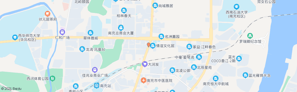 南充石油西路口_公交站地图_南充公交_妙搜公交查询2025