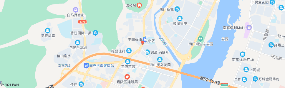 南充友合市场_公交站地图_南充公交_妙搜公交查询2024