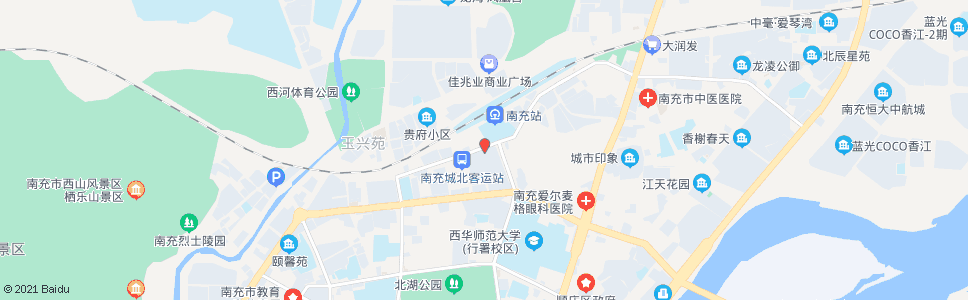 南充市工商银行_公交站地图_南充公交_妙搜公交查询2024