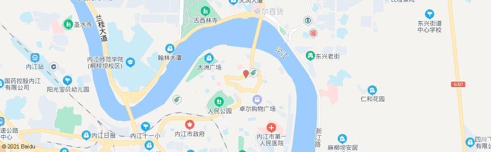 内江沱江剧院_公交站地图_内江公交_妙搜公交查询2024