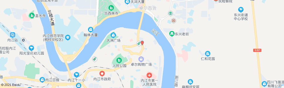 内江中央路_公交站地图_内江公交_妙搜公交查询2024