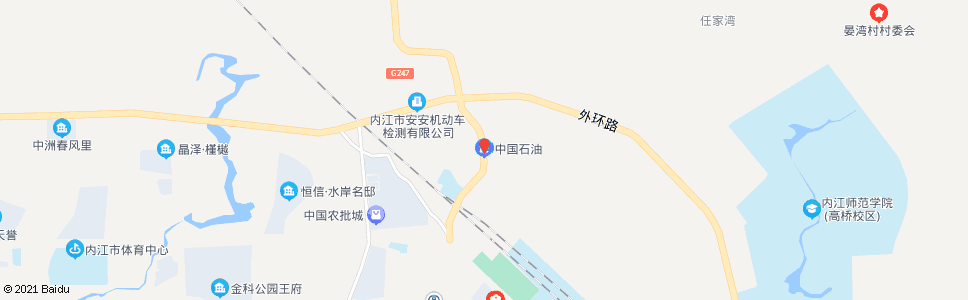 内江内安加油站_公交站地图_内江公交_妙搜公交查询2024