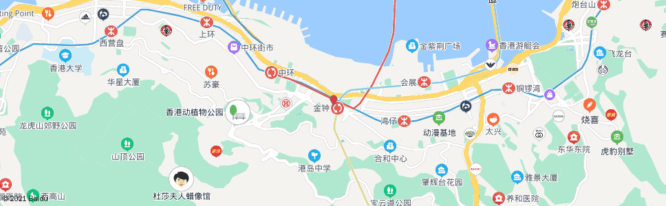 香港金鐘道_巴士站地圖_香港巴士_妙搜巴士搜尋2024