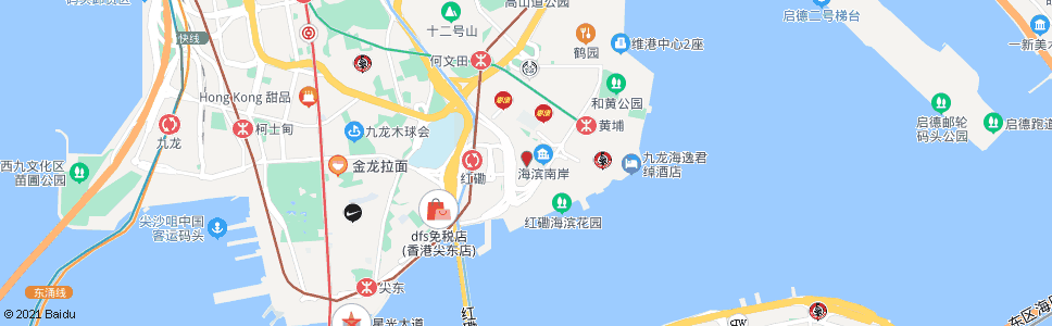 香港茜發道(藍田mtrd1匯景花園)_巴士站地圖_香港巴士_妙搜巴士搜尋2024