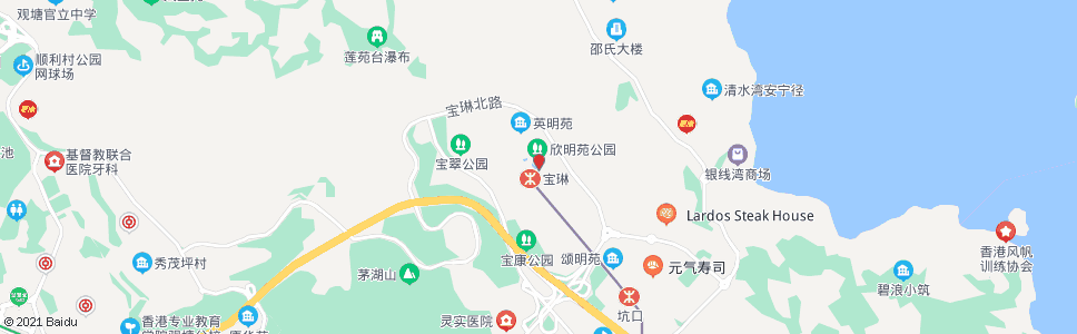 香港新都城二期_巴士站地圖_香港巴士_妙搜巴士搜尋2024