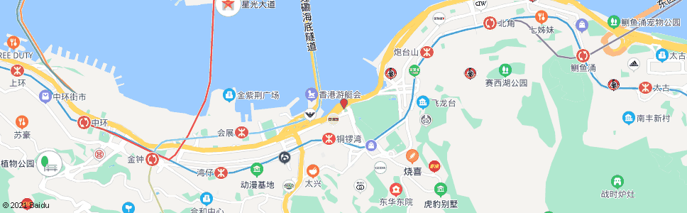 香港東區走廊IEC_巴士站地圖_香港巴士_妙搜巴士搜尋2024