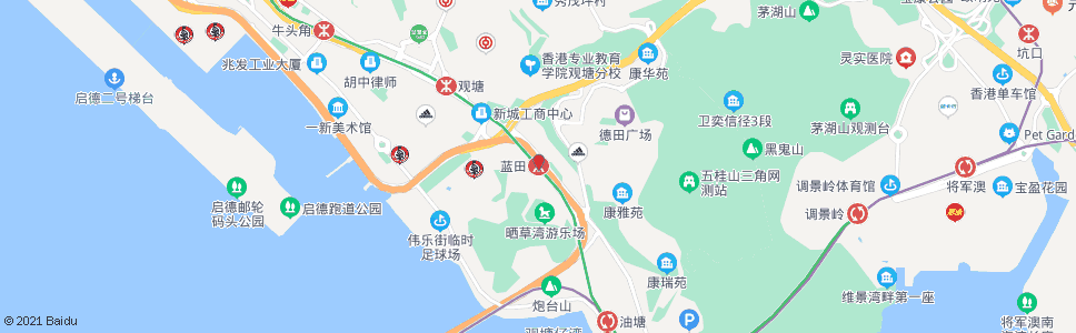 香港藍田地鐵站_巴士站地圖_香港巴士_妙搜巴士搜尋2024