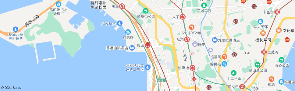 香港奧運站匯豐銀行中心_巴士站地圖_香港巴士_妙搜巴士搜尋2024