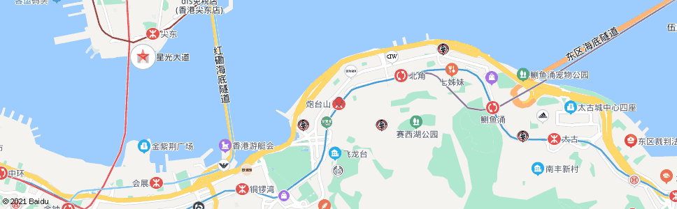 香港山貝路(山貝河畔)_巴士站地圖_香港巴士_妙搜巴士搜尋2024