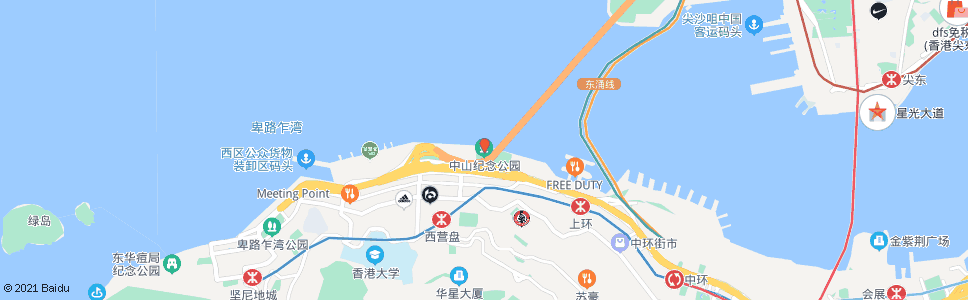 香港中山紀念公園_巴士站地圖_香港巴士_妙搜巴士搜尋2024