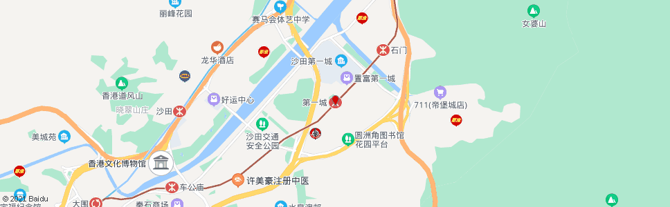 香港第一城_巴士站地圖_香港巴士_妙搜巴士搜尋2024