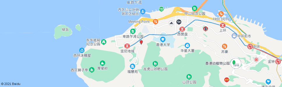 香港薄扶林道蒲飛路路口_巴士站地圖_香港巴士_妙搜巴士搜尋2024