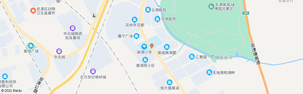 天津南湖第一小学_公交站地图_天津公交_妙搜公交查询2024