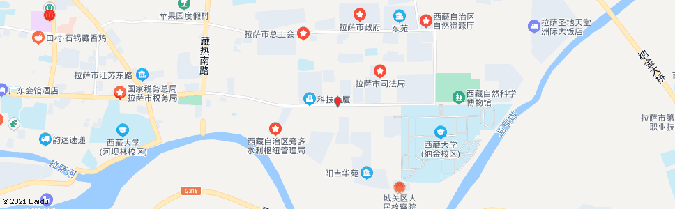 拉萨江冲站_公交站地图_拉萨公交_妙搜公交查询2024