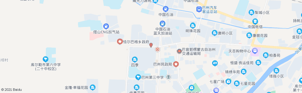 巴音郭楞永乐小区_公交站地图_巴音郭楞公交_妙搜公交查询2024