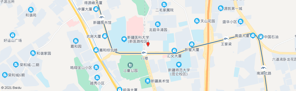 乌鲁木齐医学院_公交站地图_乌鲁木齐公交_妙搜公交查询2024