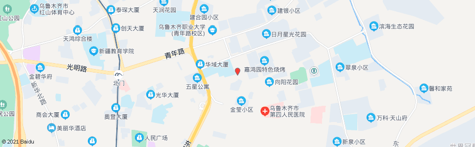 乌鲁木齐兵二东门_公交站地图_乌鲁木齐公交_妙搜公交查询2024