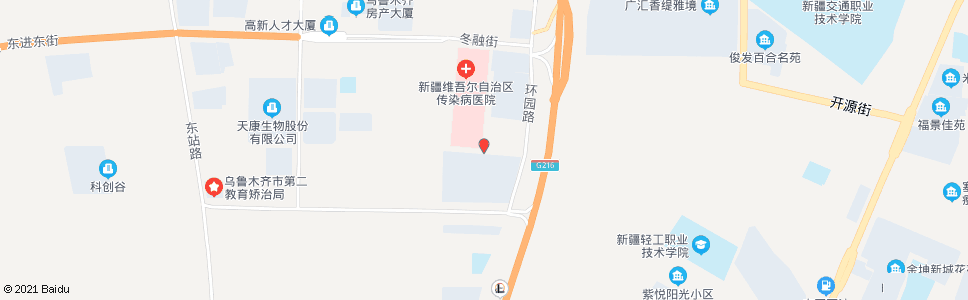 乌鲁木齐自治区六医院_公交站地图_乌鲁木齐公交_妙搜公交查询2024