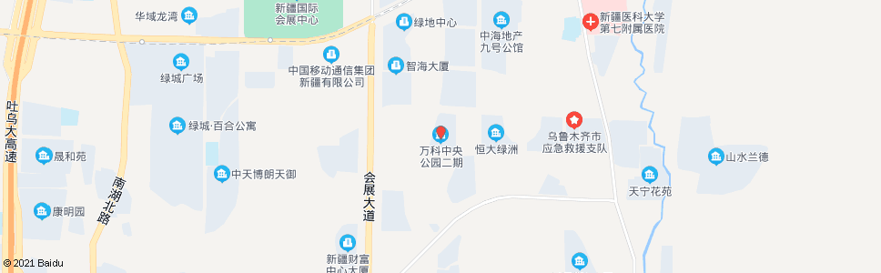 乌鲁木齐会展经六路_公交站地图_乌鲁木齐公交_妙搜公交查询2024