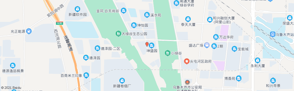 乌鲁木齐坤和园_公交站地图_乌鲁木齐公交_妙搜公交查询2024