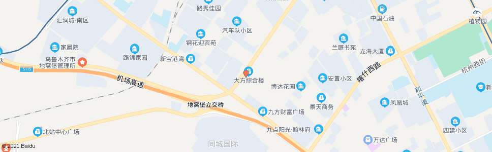 乌鲁木齐粮油加工厂_公交站地图_乌鲁木齐公交_妙搜公交查询2024