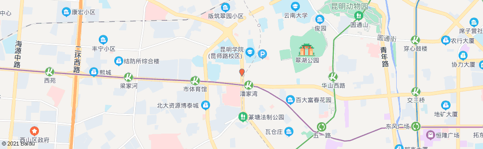昆明潘家湾(西昌路)_公交站地图_昆明公交_妙搜公交查询2024