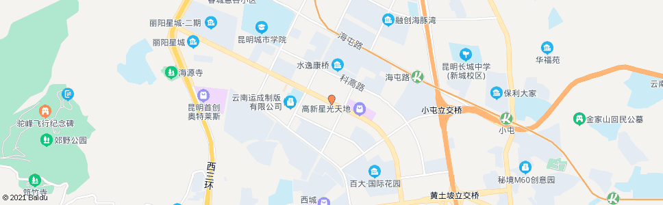 昆明公园北路(北新路口)_公交站地图_昆明公交_妙搜公交查询2024