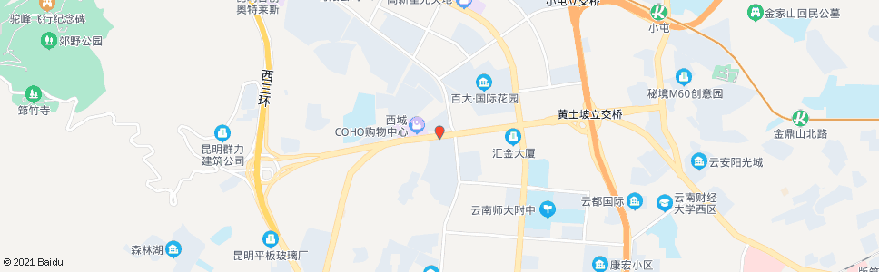 昆明滇缅大道(假日城市小区)_公交站地图_昆明公交_妙搜公交查询2024