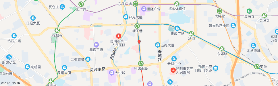 昆明和平村(北京路)_公交站地图_昆明公交_妙搜公交查询2024