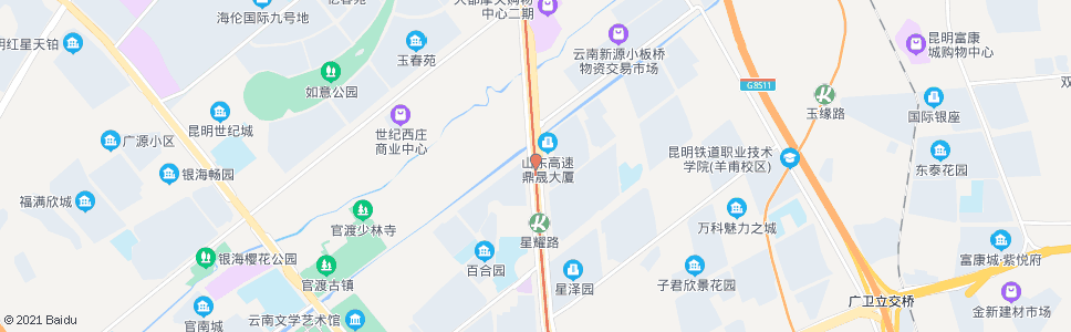 昆明云秀路口(彩云北路)_公交站地图_昆明公交_妙搜公交查询2024