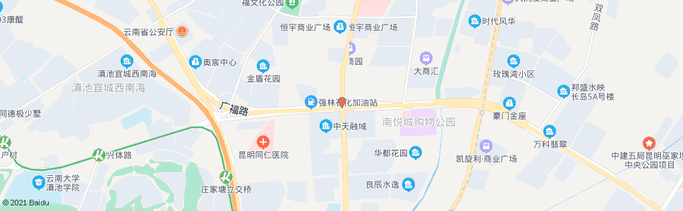 昆明广福路口(前兴路)_公交站地图_昆明公交_妙搜公交查询2024