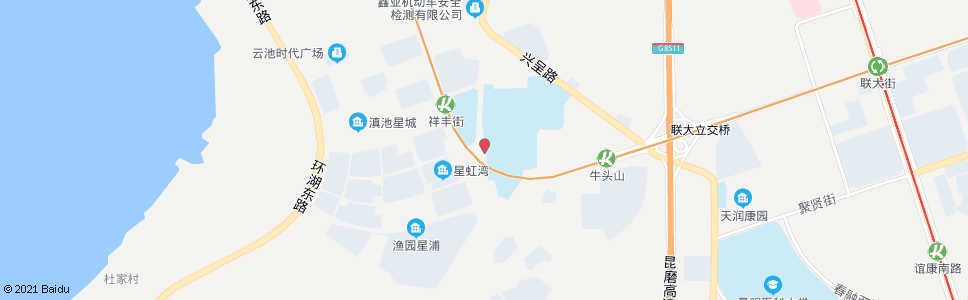 昆明呈贡体训基地西_公交站地图_昆明公交_妙搜公交查询2024