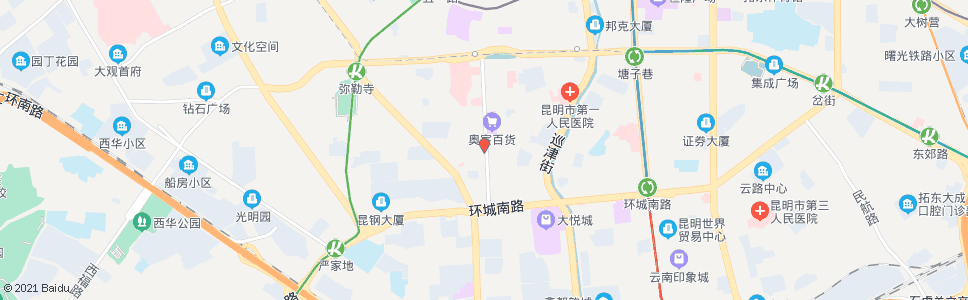 昆明东寺街南口(典雅阁美容中心)_公交站地图_昆明公交_妙搜公交查询2024