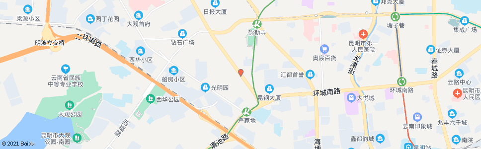 昆明气象路口环城西路_公交站地图_昆明公交_妙搜公交查询2024