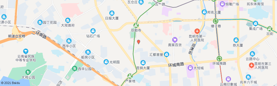 昆明工人新村(安康路)安_公交站地图_昆明公交_妙搜公交查询2024