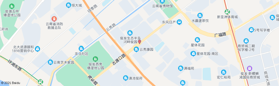 昆明付家营路口(古渡口路)_公交站地图_昆明公交_妙搜公交查询2024