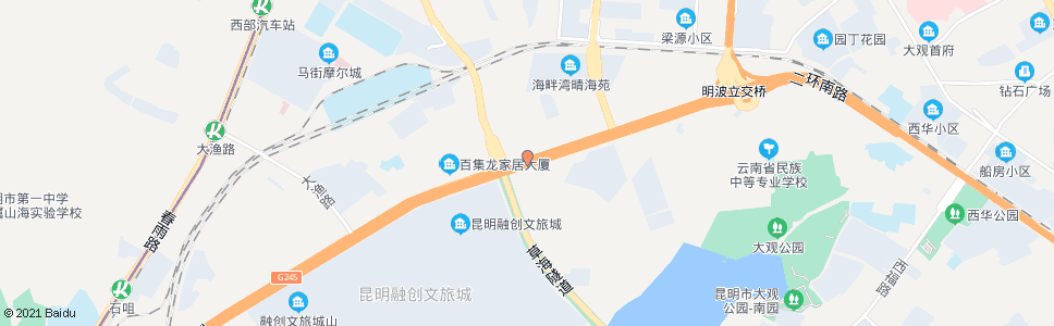 昆明西三环路口碧鸡路_公交站地图_昆明公交_妙搜公交查询2024