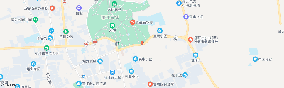 丽江南门街_公交站地图_丽江公交_妙搜公交查询2024