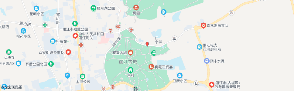 丽江北门市场_公交站地图_丽江公交_妙搜公交查询2024